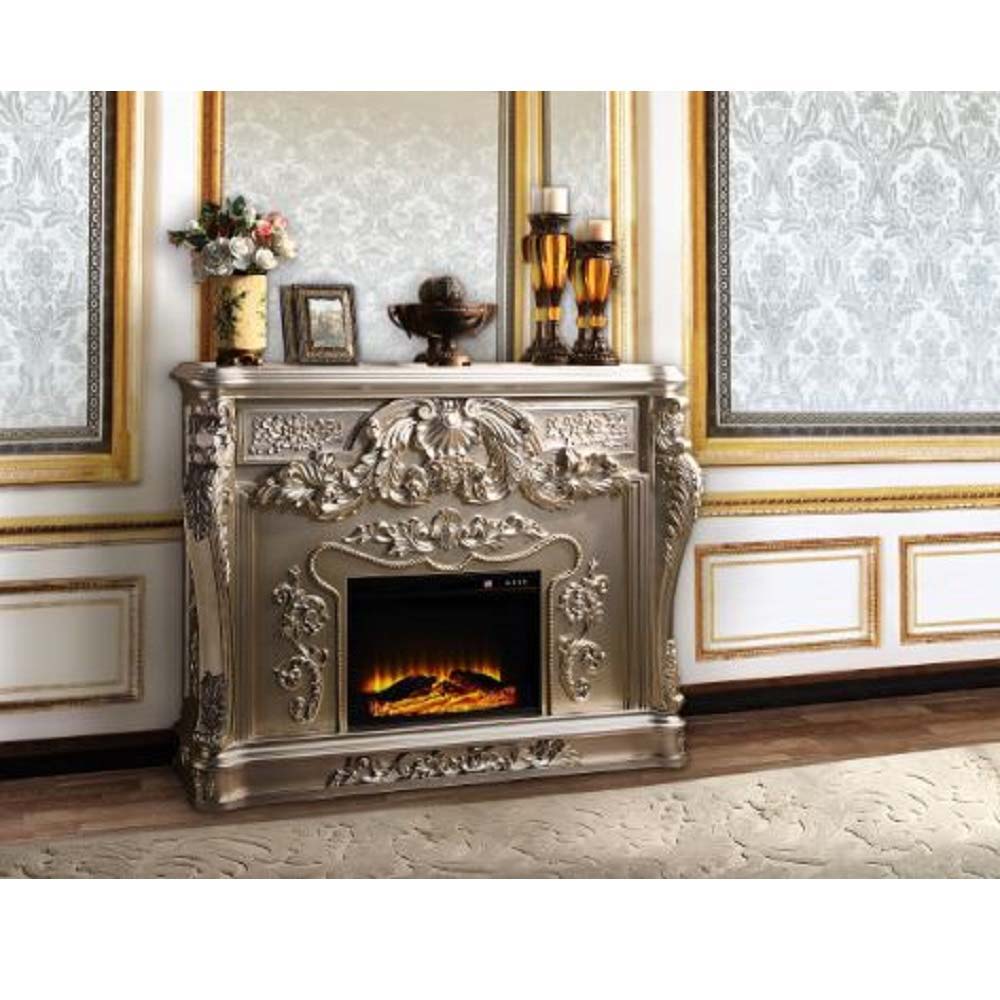 Zabrina - Fireplace - Antique Silver Finish - 49.7