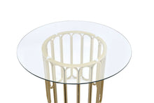 Pacheco - Dining Table - Clear Glass Top & Gold Finish