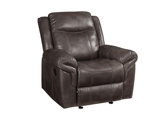 Lydia - Glider Recliner - Brown Leather Aire