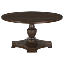 Morello - Round Wood Coffee Table With Pedestal Base - Coffee