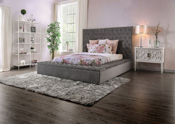 Golati - California King Bed - Gray
