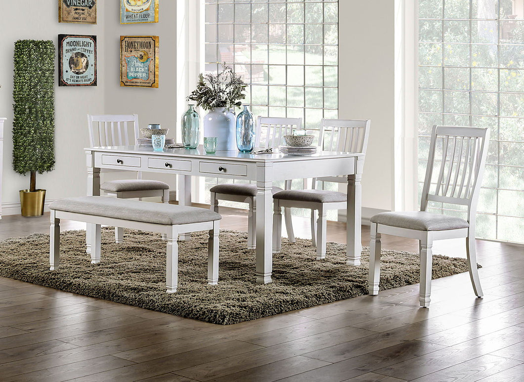 Kaliyah - Dining Table - Antique White