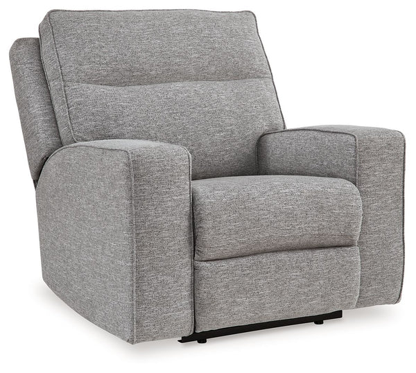 Biscoe Power Recliner /Adj Headrest Pewter