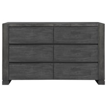 Lorenzo - 6-Drawer Dresser - Dark Gray