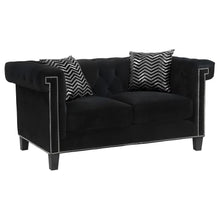 Reventlow - Tufted Loveseat - Black