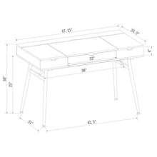 Rafael - 1-Drawer Writing Desk - Rustic Driftwood