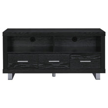 Alton - 3-drawer Black Oak TV Console