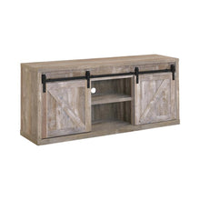 Coaster - 3-shelf Sliding Doors TV Console