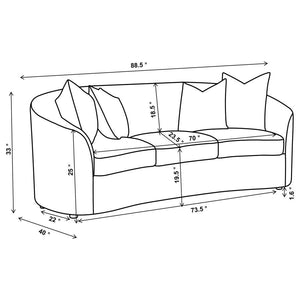 Rainn - Upholstered Tight Back Living Room Set