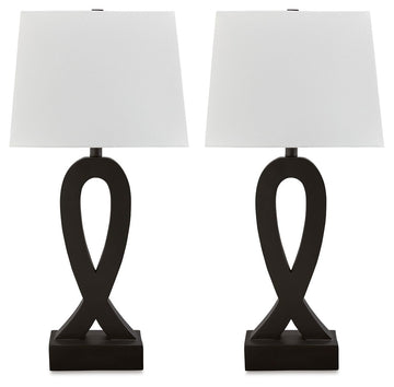 Markellton - Poly Table Lamp (Set of 2) - Black