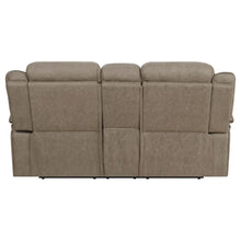 Higgins - Pillow Top Arm Motion Loveseat with Console