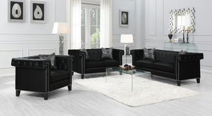 Reventlow - Tufted Loveseat - Black