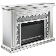 Gilmore - Rectangular Freestanding Fireplace - Mirror