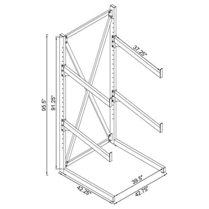 Wright - 3-Tier Sofa Display Rack - Black