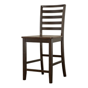 Sanford - Ladder Back Counter Height Stools (Set of 2) - Cinnamon and Espresso