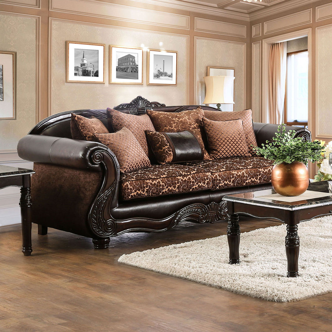 Elpis - Sofa - Brown / Espresso