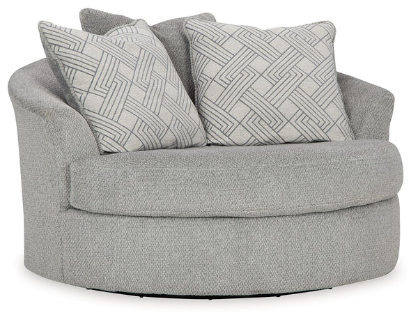 Casselbury Oversized Swivel Accent Chair Cement