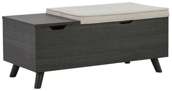 Yarlow Storage Bench Dark Gray