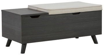 Yarlow - Storage Bench - Dark Gray