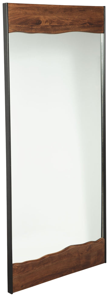 Panchali - Floor Mirror - Brown / Black