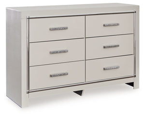 Zyniden - Silver - Six Drawer Dresser