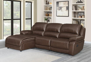 Armless Recliner - Brown