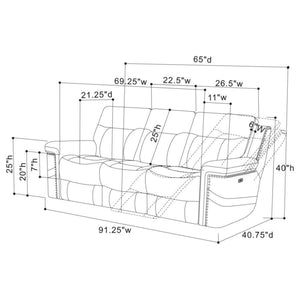 Wixom - Cushion Back Power^2 Sofa