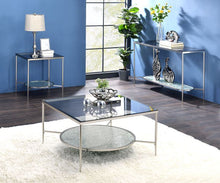 Adelrik - End Table - Glass & Chrome Finish