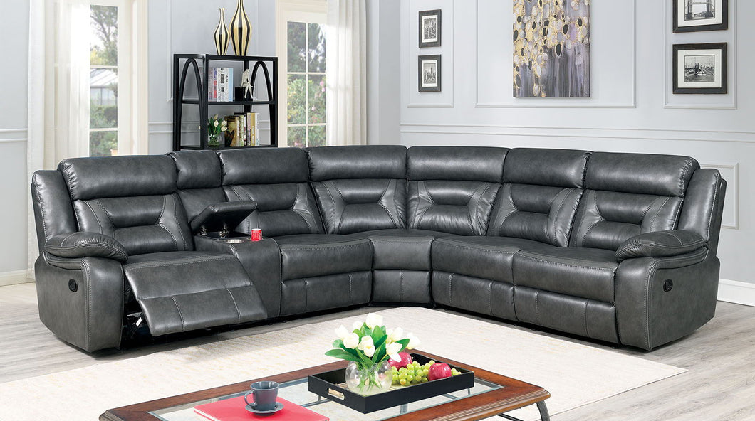 Omeet - Sectional - Gray