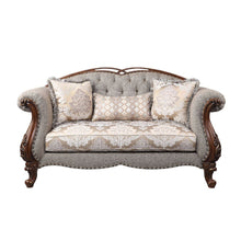 Miyeon - Loveseat - Fabric & Cherry