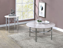 Mariah - Round End Table - White