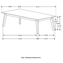 Bayhill - Rectangle Faux Marble Top Coffee Table - Black and White