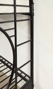 Opal - Metal Bunk Bed - Black