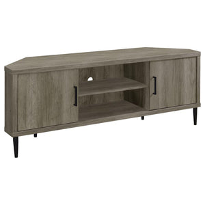 Norwood - 2-door Storage TV Console - Pearl Silver