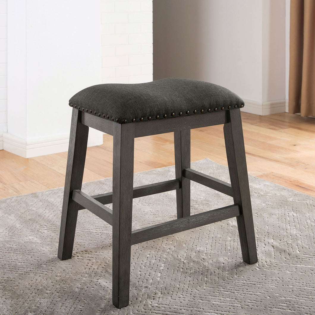 Lana - Counter Height Stool (Set of 2) - Gray / Charcoal