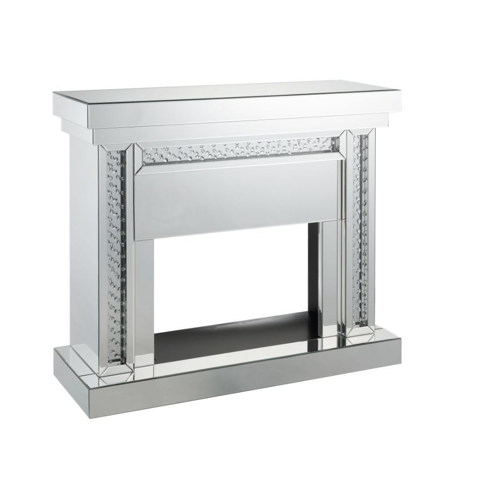 Nysa - Fireplace - Mirrored & Faux Crystals - 42