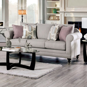 Kacey - Sofa - Light Gray / Powder Blue