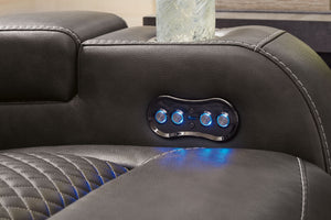 Fyne-dyme - Power Reclining Sofa With Adj Headrest