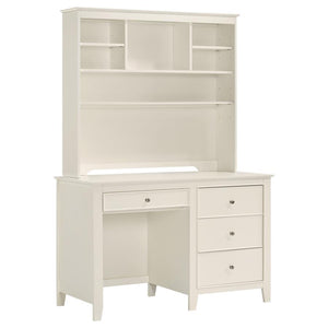 Selena - Desk Hutch With Shelves - Buttermilk