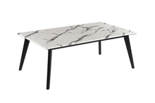 Bayhill - Rectangle Faux Marble Top Coffee Table - Black and White