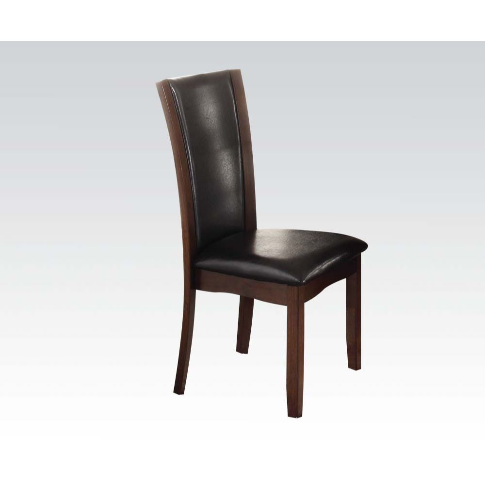 Malik - Side Chair (Set of 2) - Espresso PU & Espresso