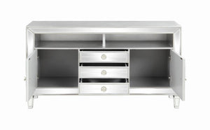 Andres - 3-Drawer TV Console - Pearl Silver