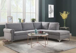 Melvyn - Sectional Sofa - Gray Fabric