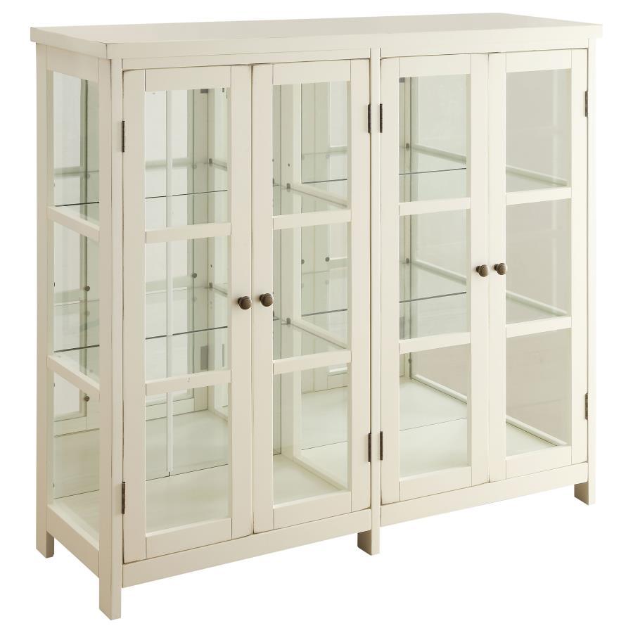 Sable - 4-Door Display Accent Cabinet - White