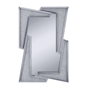 Noralie - Wall Decor - Mirrored & Faux Diamonds - Glass - 47"