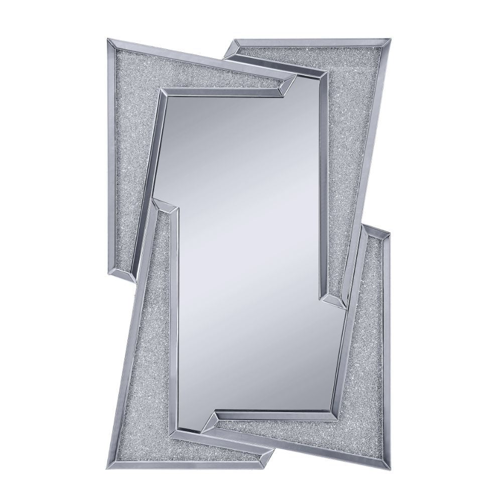 Noralie - Wall Decor - Mirrored & Faux Diamonds - Glass - 47