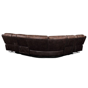 Jaylen - Sectional Sofa - Toffee & Espresso Polished Microfiber