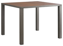 Stellany - Brown / Gray - 9 Pc. - Counter Table, 8 Upholstered Barstools