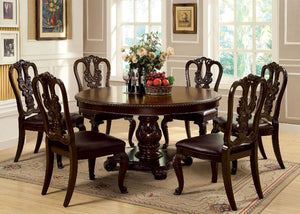 Bellagio - Round Dining Table - Brown Cherry