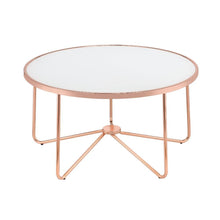 Alivia - Coffee Table - Rose Gold & Frosted Glass